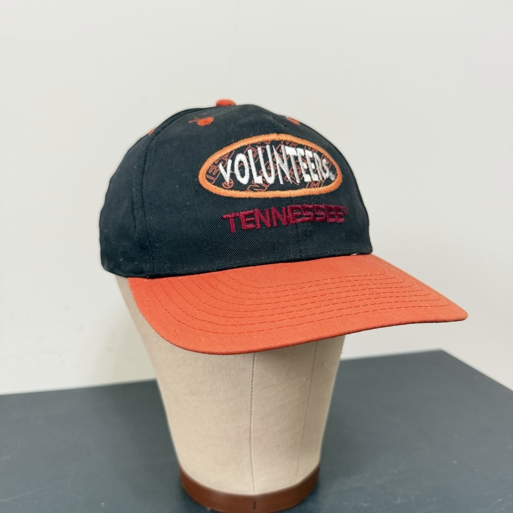 Vintage Tennessee Vols Volunteers Hat Cap 90s Snapback Football Black Nike OSFM
